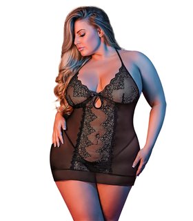 Chemise & G-Set - Black - S/M Chemise & G-Set - Black - S/M