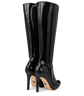 Michael Soul Donna klassische Stiletto Stiefel schwarz lack Michael Soul Donna klassische Stiletto Stiefel schwarz lack