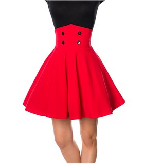 Belsira kurzer Swing-Rock schwarz - Röcke