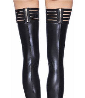 Wetlook Strümpfe mit Reißverschluss, exklusive Dessous-Accessoires | 7Heaven Wetlook Strümpfe mit Reißverschluss, exklusive Dessous-Accessoires | 7Heaven