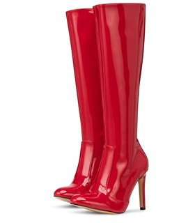 Michael Soul DONNA - Klassische Stiletto Stiefel in rot lack Michael Soul DONNA - Klassische Stiletto Stiefel in rot lack