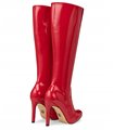 Michael Soul DONNA - Klassische Stiletto Stiefel in rot lack