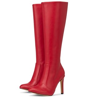 Michael Soul Donna klassische Stiletto Stiefel rot matt Michael Soul Donna klassische Stiletto Stiefel rot matt