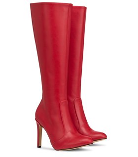 Michael Soul Donna klassische Stiletto Stiefel rot matt Michael Soul Donna klassische Stiletto Stiefel rot matt