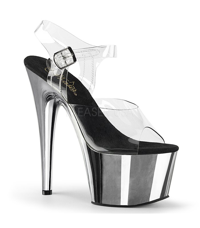 Plateau High Heels ADORE-708 - Silber