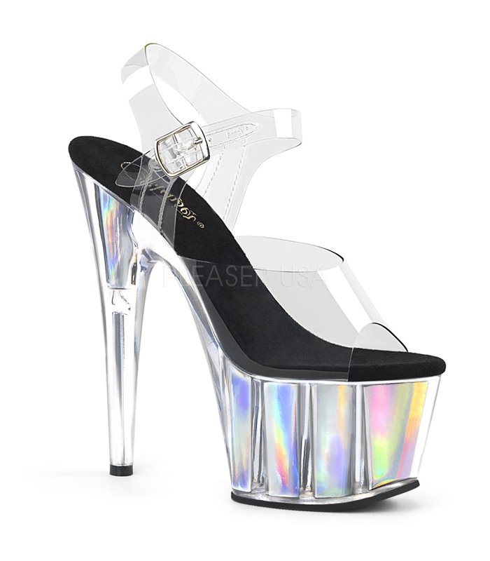 Plateau High Heels ADORE-708HGI - Silber