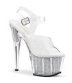 Plateau High Heels ADORE-708SRS - Silber