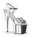 Plateau High Heels ADORE-709 - Silber