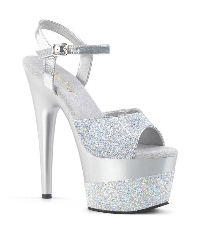 Plateau High Heels ADORE-709-2G - Silber