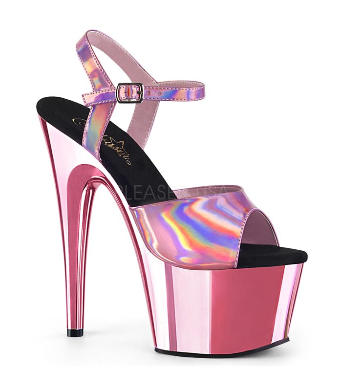 Plateau High Heels ADORE-709HGCH - Baby Pink Chrom