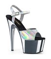 Plateau High Heels ADORE-709HGCH - Silber Chrom