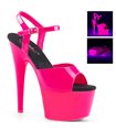 Plateau High Heels ADORE-709UV - Neon Pink