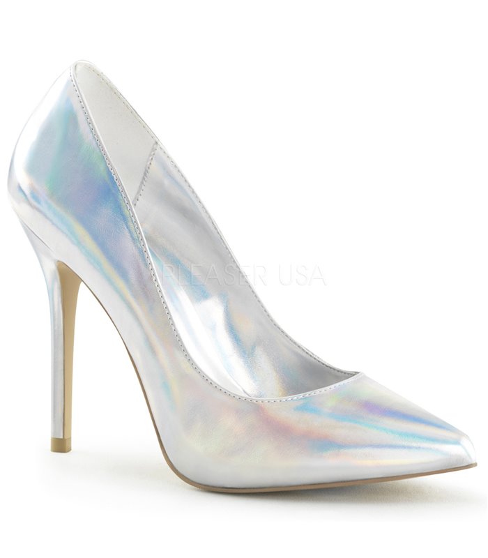 Pumps AMUSE-20 - PU Silber Hologramm