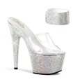 Plateau High Heels BEJEWELED-712RS - Silber