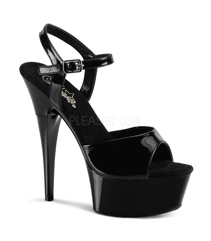 Plateau High Heels CAPTIVA-609 - Schwarz