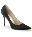 Stiletto Pumps CLASSIQUE-20 - Satin Schwarz