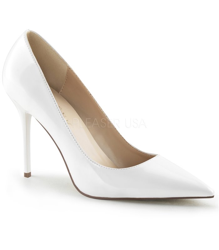 Stiletto Pumps CLASSIQUE-20 - Lack Weiß