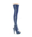 Plateau Overknee DELIGHT-3030 - Blau