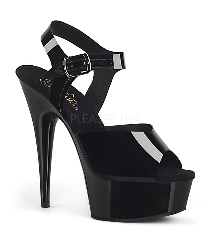 Plateau High Heels DELIGHT-608N - Schwarz