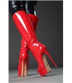Giaro Galana 1003 Stiefel luxus Plateaustiefel in rot lack