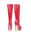 Giaro Galana 1003  luxus Plateau Stiefel in in rot lack