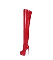 Giaro Galana 1004 Stiefel luxus Plateau Overkneestiefel in in rot lack