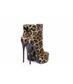 Giaro Galana 1005 Damen Herren Stiefeletten Leopard Muster