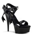 Plateau High Heels DELIGHT-615 - Schwarz