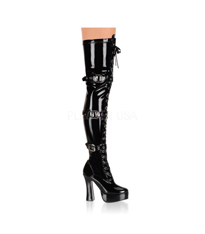 Overknee Stiefel ELECTRA-3028 - Lack  Schwarz