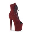 Extrem Plateau Heels FLAMINGO-1021FS - Rot Samt