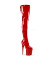 Plateau Overknee Stiefel FLAMINGO-3063 - Rot