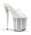 Extrem Plateau Heels FLAMINGO-801G - Silber