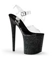 Extrem High Heels FLAMINGO-808MG - Glitter