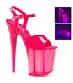 Extrem Plateau Heels FLAMINGO-809UVT - Neon Pink