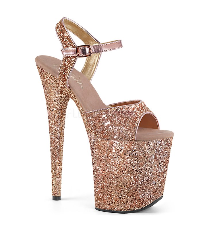 Extrem Plateau Heels FLAMINGO-810LG - Rose Gold