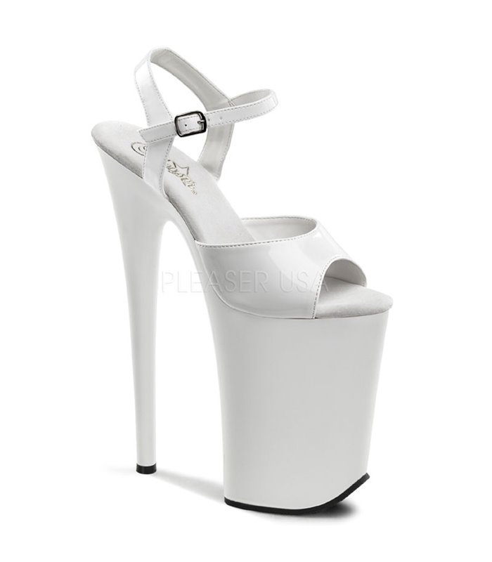 Extrem Plateau Heels INFINITY-909 - Weiss