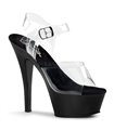 Plateau High Heels KISS-208 - Klar/Schwarz