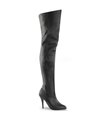 Pleaser Overknee Stiefel LEGEND-8868 Schwarz Leder (P)