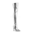 Overknee Stiefel SEDUCE-3000 - PU Silber