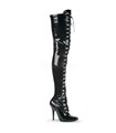 Overknee Stiefel SEDUCE-3024 - Lack Schwarz