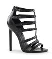 Stiletto Sandalette SEXY-15 - PU Schwarz