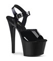 Plateau High Heels SKY-308N - Schwarz