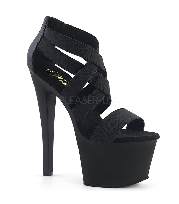 Plateau High Heels SKY-369 - Schwarz