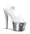 Plateau Sandalette STARDUST-708 - Silber