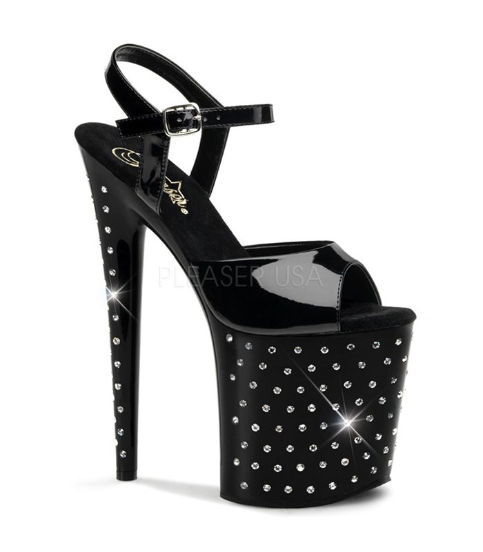 Plateau High Heels STARDUST-809 - Schwarz