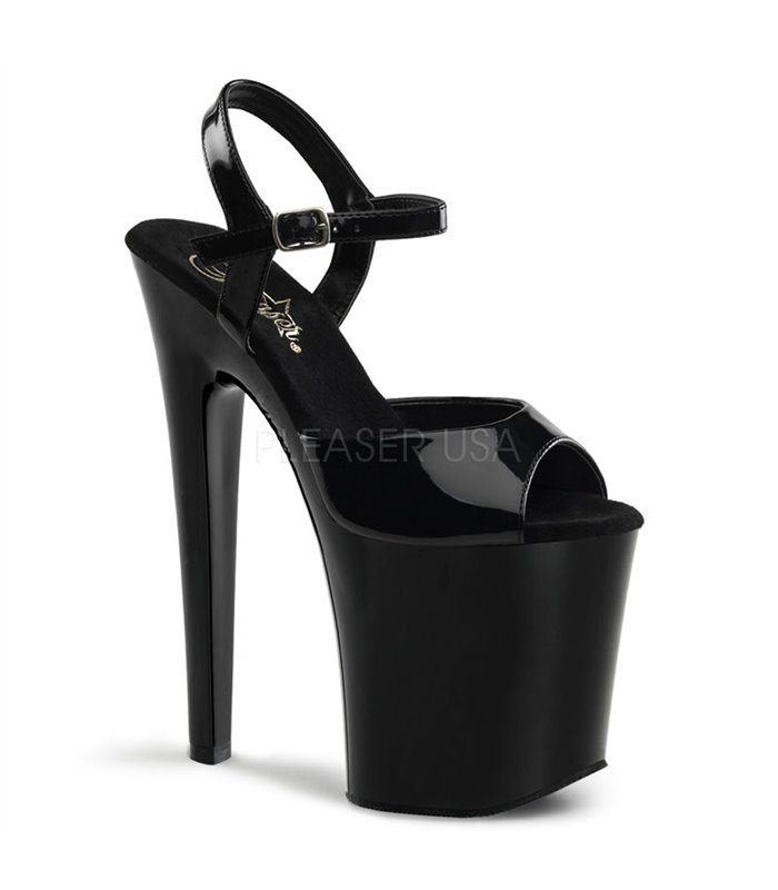 Extrem Heels XTREME-809 - Lack  Schwarz