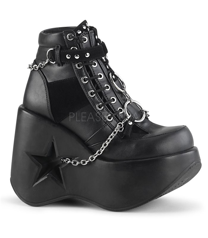 Plateau Schuhe DYNAMITE-101 - Schwarz