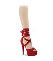 Plateau High Heels DELIGHT-679 - Rot