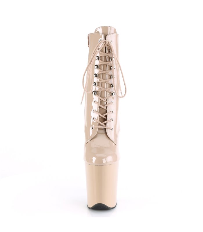 Extrem Plateau Heels  FLAMINGO-1020 - Lack Nude