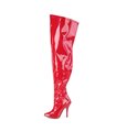 Overknee Stiefel SEDUCE-3000WC (Weitschaftstiefel) - Lack Rot